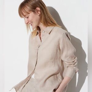 Uniqlo Linen Long Sleeve Shirt